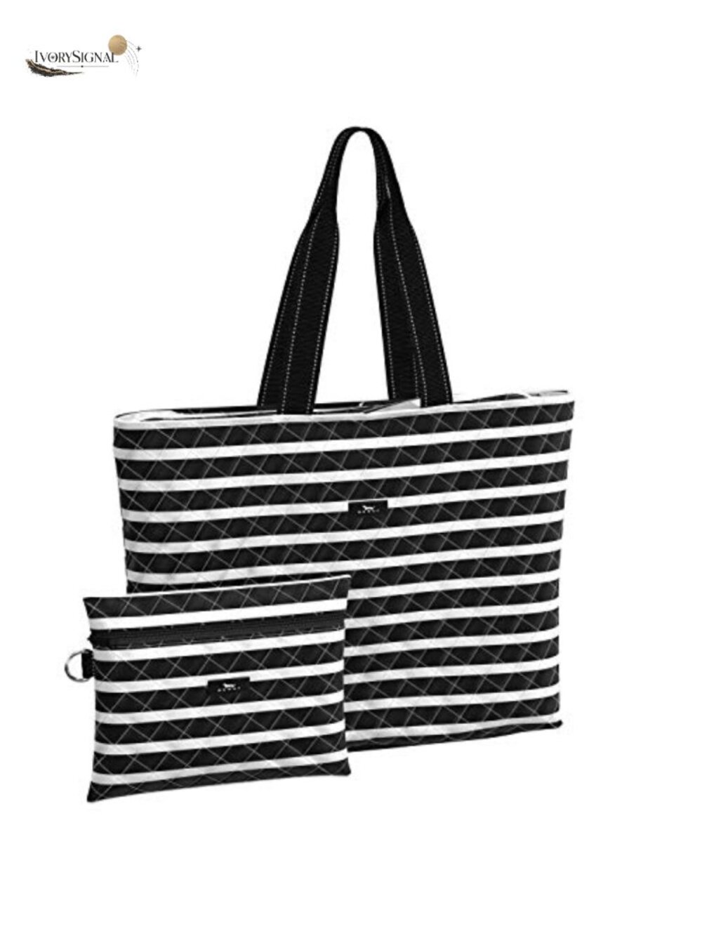 Quilted Travel Tote 2-in-1 Foldable Pouch Water Resistant